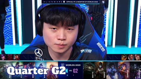 GEN Vs G2 Game 2 Quarter Finals S10 LoL Worlds 2020 PlayOffs Gen