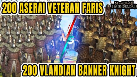 Aserai Veteran Faris Vs Vlandian Banner Knight Mount And Blade