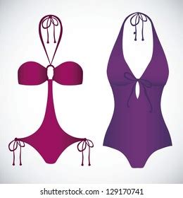 Blank Black White Woman Bikini Bodice Stock Illustration Shutterstock