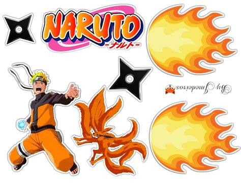 Topper De Bolo Naruto Para Imprimir O Tema Cuscuz Um Dos Temas