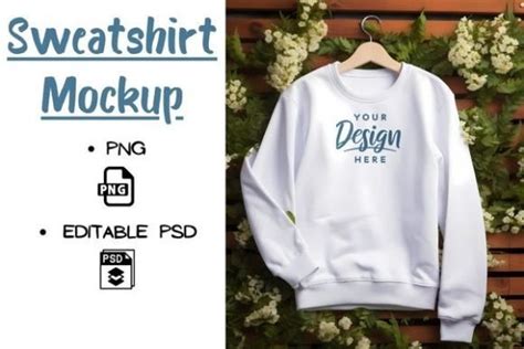 White Sweatshirt Mockup 01 Graphic by Mystic Oasis · Creative Fabrica