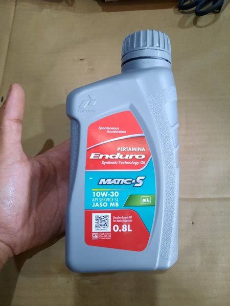 Jual Oli Oil Pelumas Mesin Motor Pertamina Enduro Matic S 10W 30 0 8L