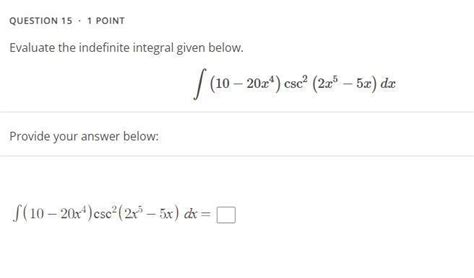 Evaluate The Indefinite Integral Given Below Brainly