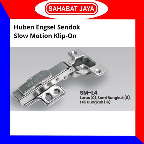 Jual HUBEN Engsel Sendok Slow Motion Soft Close Hidrolis SM M2 L4