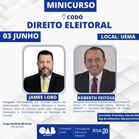 Minicurso De Direito Eleitoral Chega S Subse Es De Cod Coroat