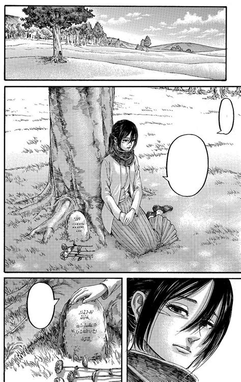 Aot Spoiler Mikasa And Eren S Grave