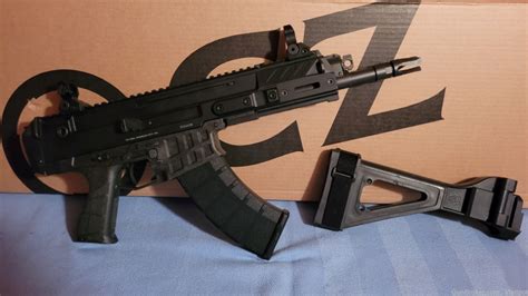 Cz Bren 2 Ms Pistol 762x39 9 With A Stabilizing Brace Semi Auto