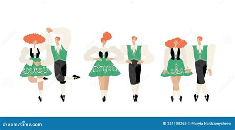 Irish Dances The `bird` Element The Girl Is Dancing Irish Dance A