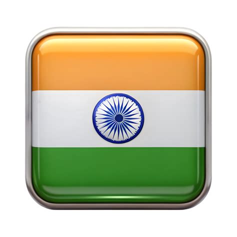 india flag icon, transparent background 49766825 PNG