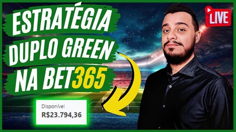 ESTRATÉGIA na bet365 para um duplo GREEN ao vivo YouTube