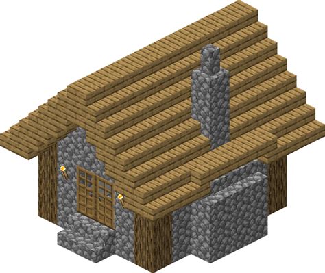 Village/Structure/Blueprints/Plains/Armorer House 1 – Minecraft Wiki