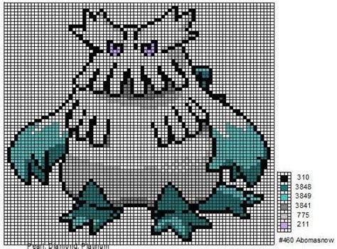 Abomasnow By Cdbvulpix On Deviantart Pokemon Cross Stitch