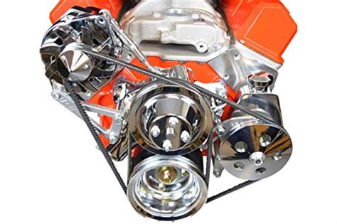 ICT Billet SBC Billet Adjustable Alternator Power Steering Bracket Kit