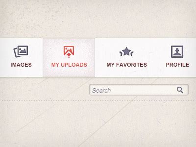 Navigation Menu with icons by Alex Lupse on Dribbble