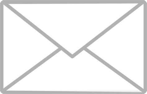 White Email Icon Vector #269224 - Free Icons Library