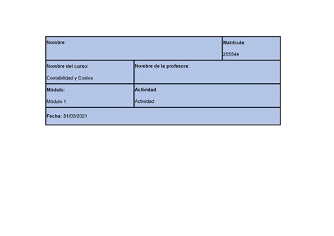 Actividad Semana 2 Flujos De Efectivo Contabilidad Y Costos