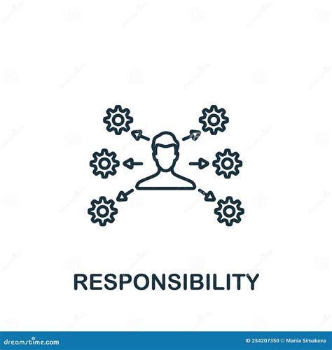 Responsibility Icon. Line Simple Personality Icon for Templates, Web ...