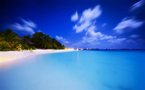 Wallpaper Sunlight Sea Bay Reflection Sky Beach Blue Coast