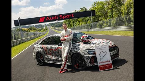 Audi Rs Rekordfahrt Auf Der Nordschleife Youtube