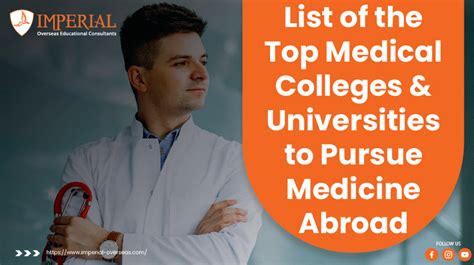 Top Medical Colleges & Universities to Pursue Medicine Abroad