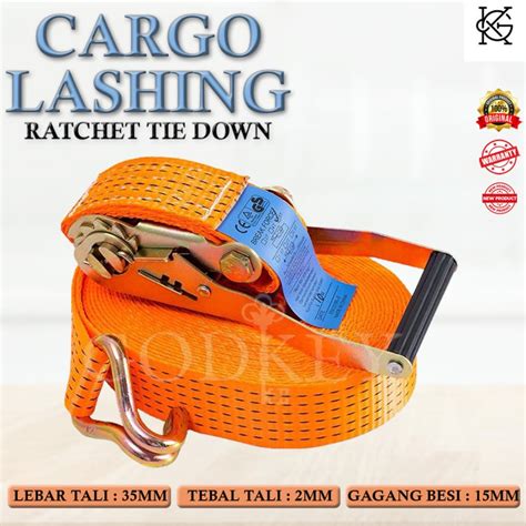 Jual Webbing Cargo Lashing Belt Tali Ikat Sabuk Truk Webbing 2 Ton X 8