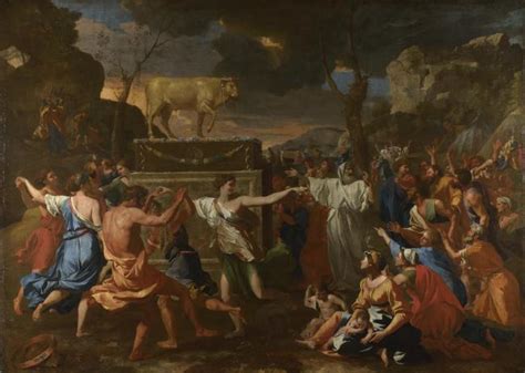 Nicolas Poussin The Adoration of the Golden Calf法国画家尼古拉斯普桑Nicolas