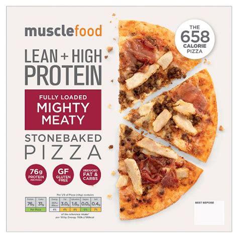 Muscle Food Fully Loaded Mighty Meaty Stonebaked Pizza 350g