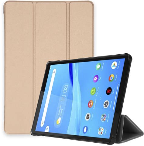 iMoshion Lenovo Tab M8 FHD Lenovo Tab M8 Kunstleder Klapphülle Gold