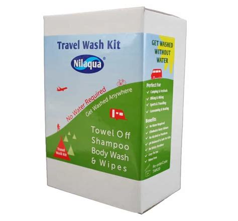 Nilaqua Travel Wash Kit Waterless No Water Required