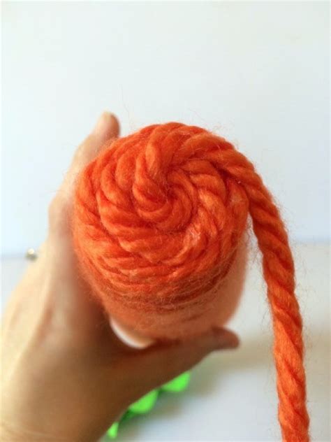 Making A Yarn Wrapped Carrot Thriftyfun