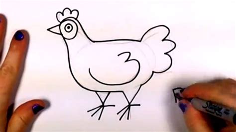 How To Draw A Hen For Kids / A toddler's head tend to be almost as big as their bodies while fully.