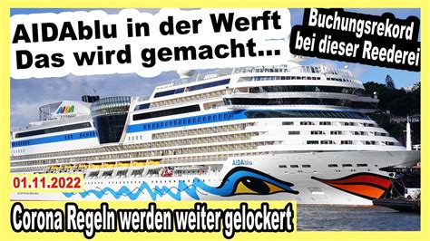 Aidablu In Der Werft Aida Verl Ngert Buchungsversprechen Kreuzfahrt