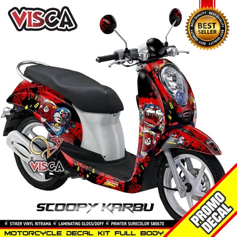 Jual Decal Scoopy Karbu Full Body Stiker Scoopy Karbu Lama Striping