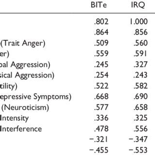 (PDF) The Brief Irritability Test (BITe): A Measure of Irritability for Use Among Men and Women