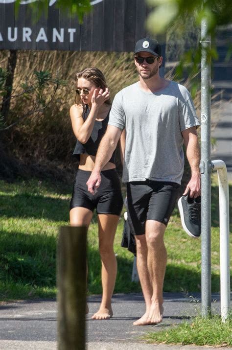 GABRIELLA BROOKS and Liam Hemsworth Out Hiking at Byron Bay 08/31/2020