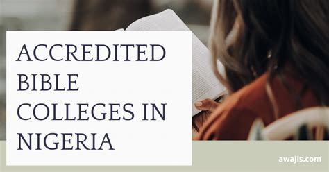 Top 30 Approved Bible Colleges in Nigeria - Accredited Bible Colleges