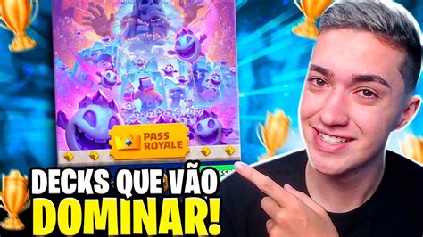 MELHORES DECKS PARA A NOVA TEMPORADA DE DEZEMBRO DO CLASH ROYALE YouTube