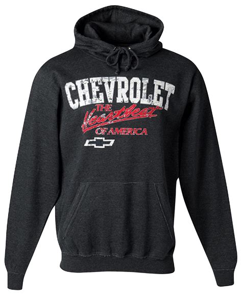 Hoodie Chevrolet Heartbeat Of America Black