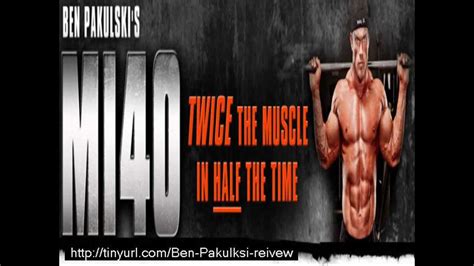 Ben Pakulskis Mi40 Bodybuilding Program Youtube