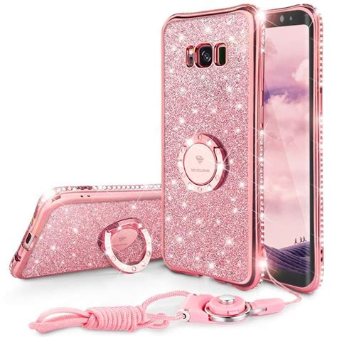 Bling Diamond Case For Samsung Galaxy S8 Case Ring Strap Samsung Galaxy