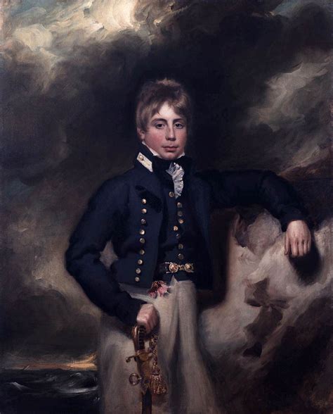 Portrait Of Midshipman John Windham Dalling Vintage Artwork By George