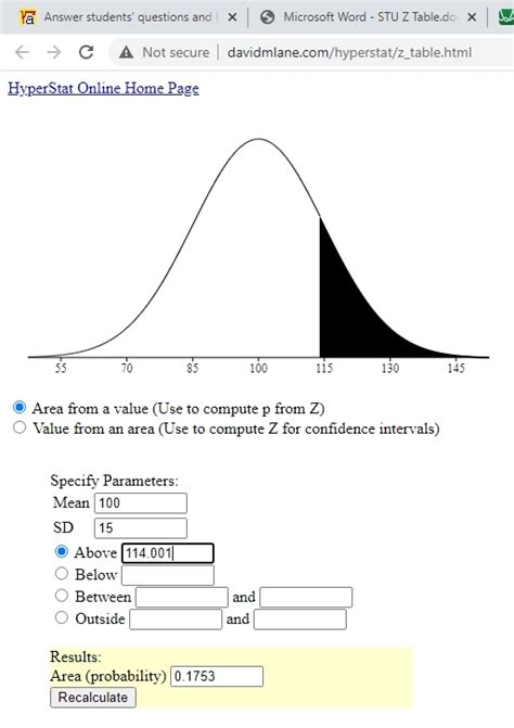 Solution Find The Indicated Iq Score The Graph To The Right Depicts Iq Scores Of Adults And