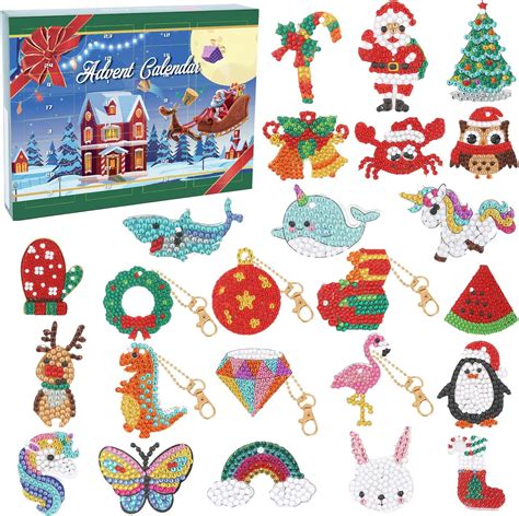 Diamond Painting Kits Advent Calendar 2024 For Kids 24