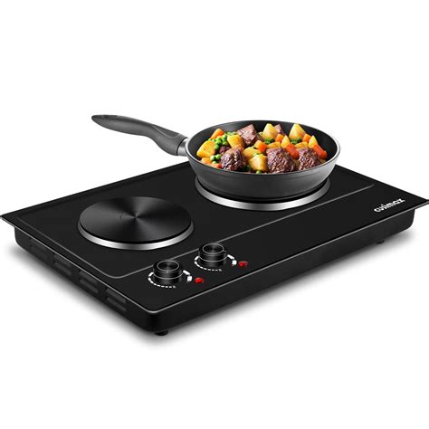 Snapklik Cusimax Hot Plate W Electric Burner Double Hot Plate For Cooking Countertop