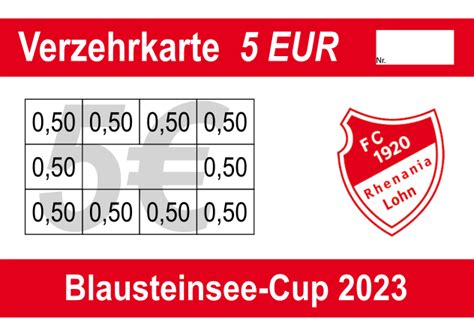 Mürkens Fußball 5 EUR Verzehrkarten 2023 Verzehrkarte 24