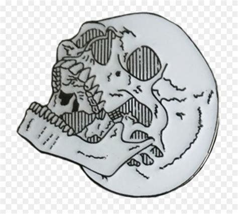 skull sticker aesthetic grunge stickers hd png