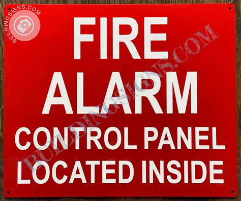 Fire Alarm Control Panel Located Inside Sign Hpd Signs The Official Store