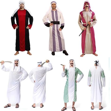 Adults Men Arab Prince King Cosplay Costume Male Performance Outfit