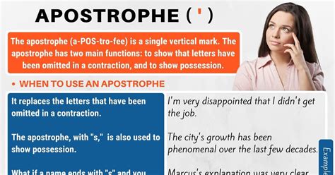 Apostrophe (') or (’) Useful Apostrophe Rules with Examples ...