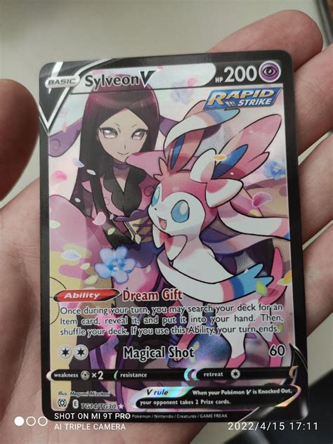 Pokemon Karty Tcg Sylveon V Character Rare Karta Edice Brilliant Stars